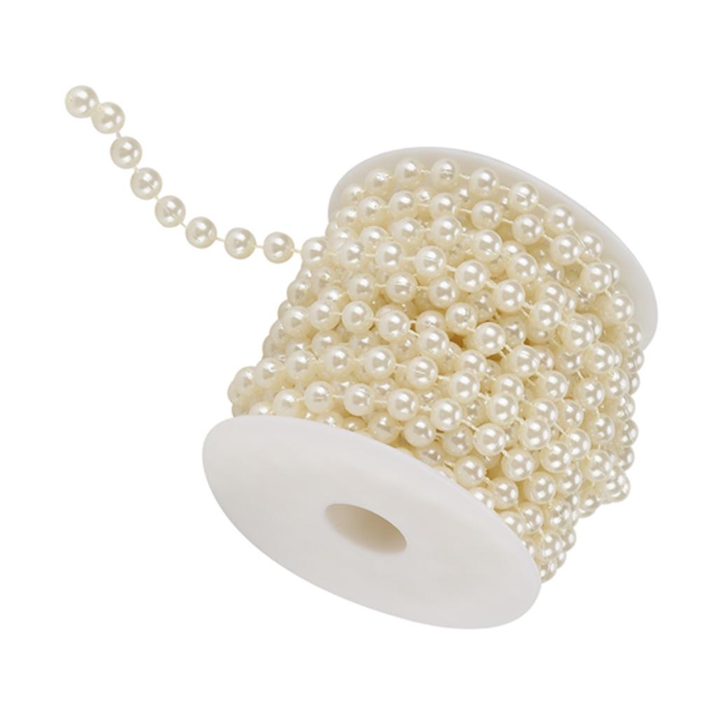 10mCelsiusroll Grinding Pearl Wire Beads Garland String   Wedding Decoration 8mm(white)