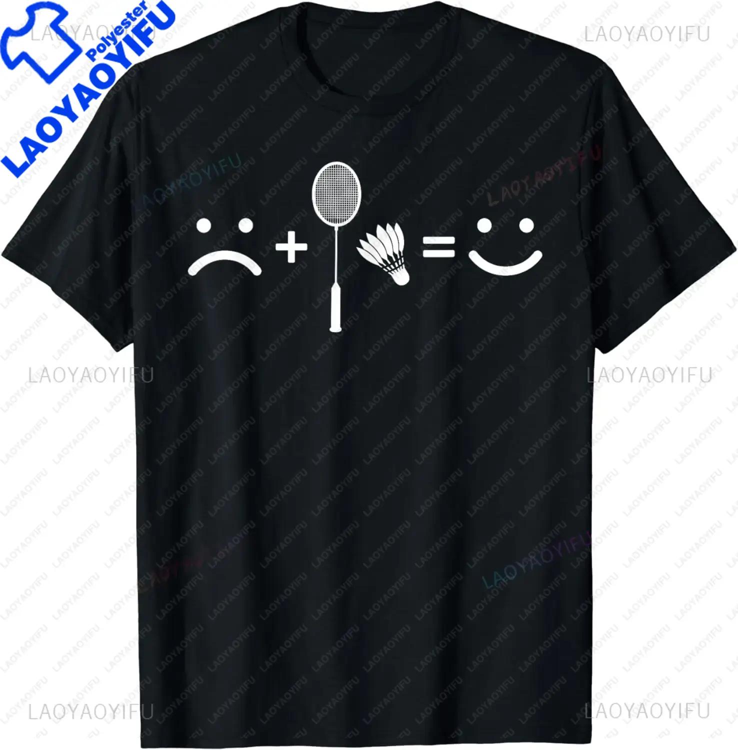 

Бадминтон Любовь Счастливый Командный Игрок Тренер Футболка Смешная Мужская Одежда Топы Уличная Одежда Графические Футболки Ropa Hombre S