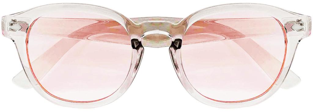 Face Trick Sabae Planning UV and Blue Light Blocking and Soft and Lightweight TR Material Clear Glasses, Men's Women's Sunglasses, Temples,