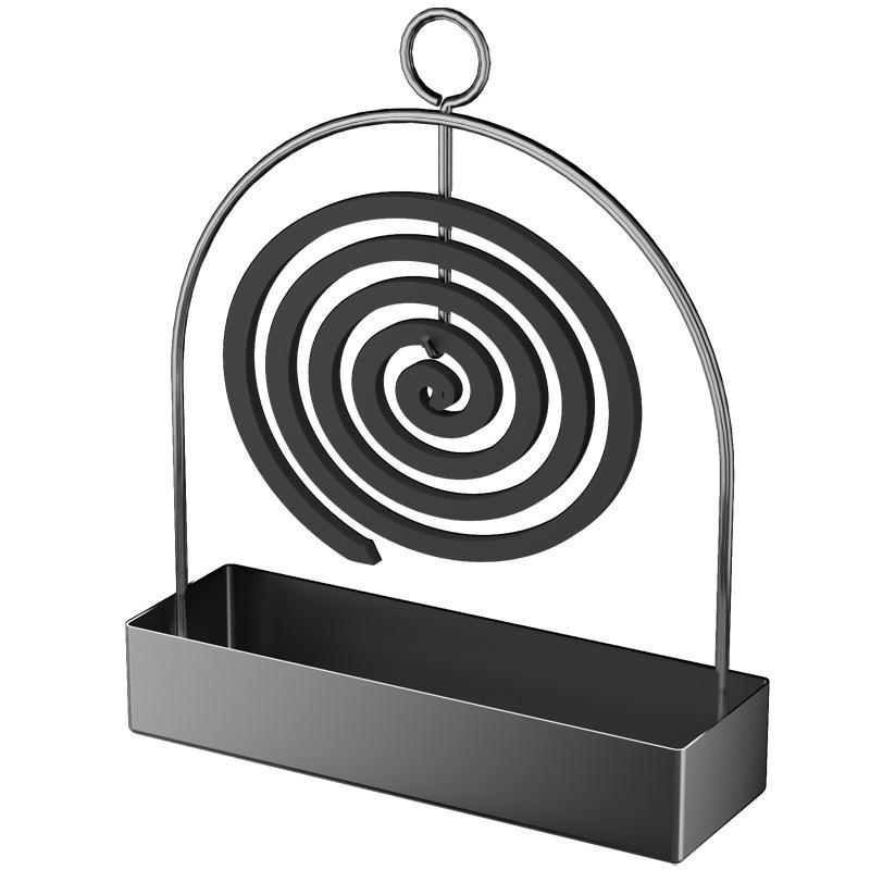 Creative Mosquito Coil Holder With Tray Nordic Style Spiral Summer Iron Mosquito Repellent Incenses Rack Plate Home Accessories
