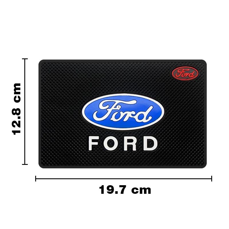 

New 2026 Car Sticker Car Dashboard Adhesive Anti-Slip Mat Silicone Storage Mat Cell Phone Anti-Slip Mat for Ford Focus Mustang F