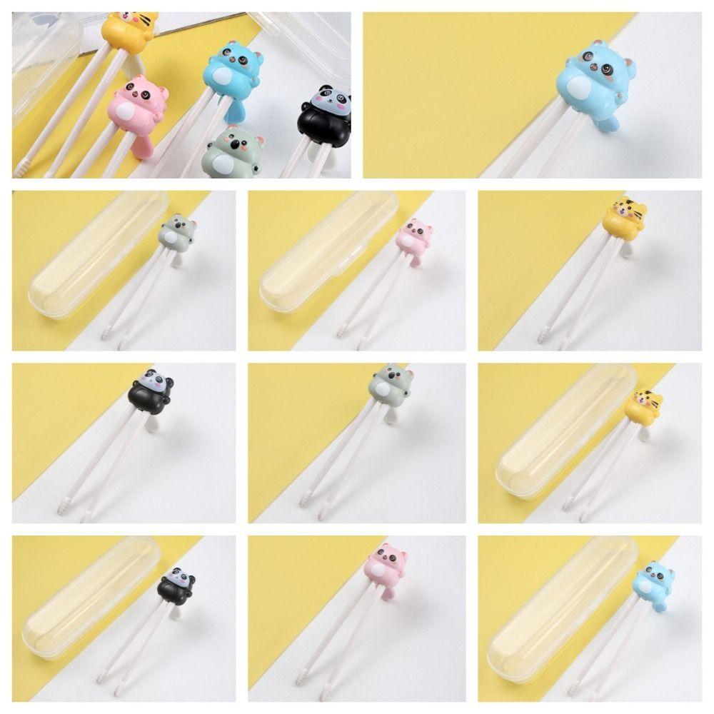 

Dolls Kids Learning Training Chopsticks Reusable Fresh Rectify black-single