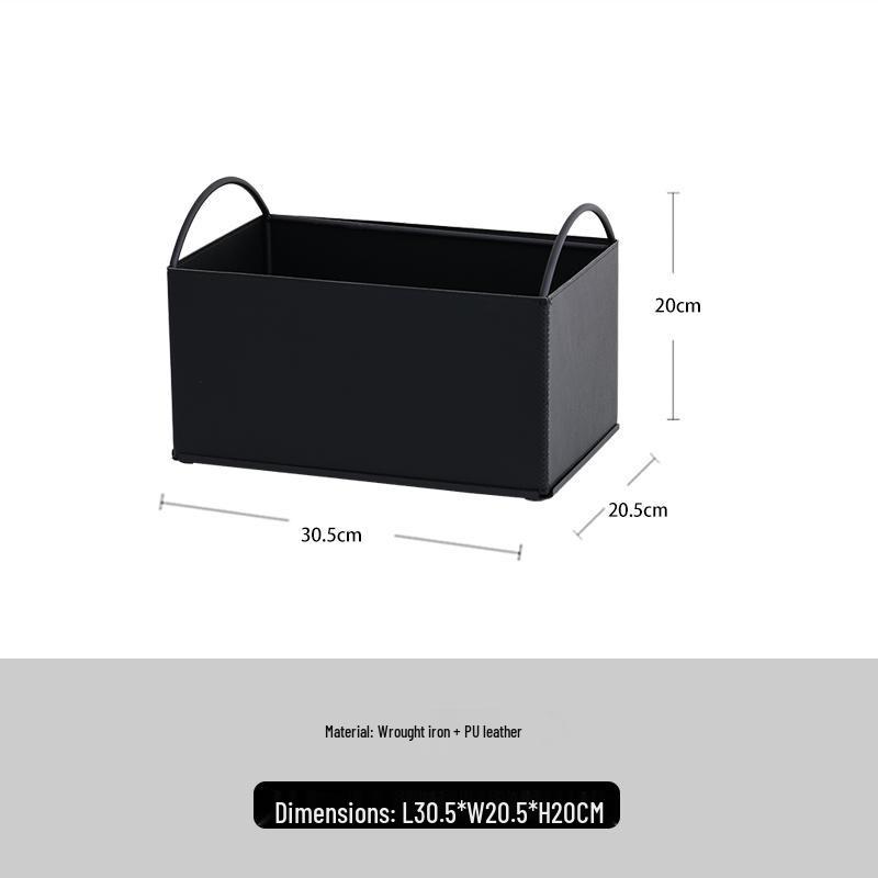 Luxury Leather Desktop Storage Tray for Cosmetics & Sundries