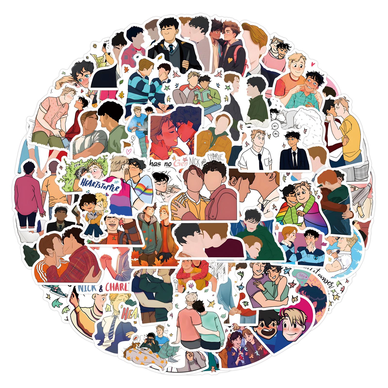 

110 Стикеров Граффити Heartstoppe Декоративные Стикеры для Скутера Ноутбука DIY Мультяшные Стикеры