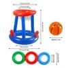 Swimming Inflatable Ring Throwing Ferrule Game Floating Basketball Hoop Inflatable Ring Outdoor Swimming Pool Beach Water Toy