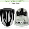 Motorcycle Rear Passenger Seat Fairing Cover Cowl Tail Section Motorcycle Fairing for GSXR600 750 K6 2006-2007, Black