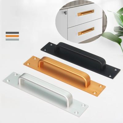 Neu Aluminium Legierung Tür Griff Hardware Moderne Tür Knob Ziehen Heimwerker Schrank