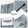 CHOCOOLATEit Men's Washed Retro Wide-Leg Denim Jeans