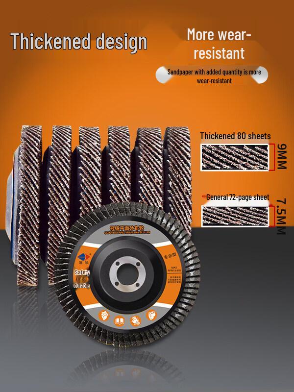 Ally Crown Sharp 75mm Thickened Calcined Flap Disc