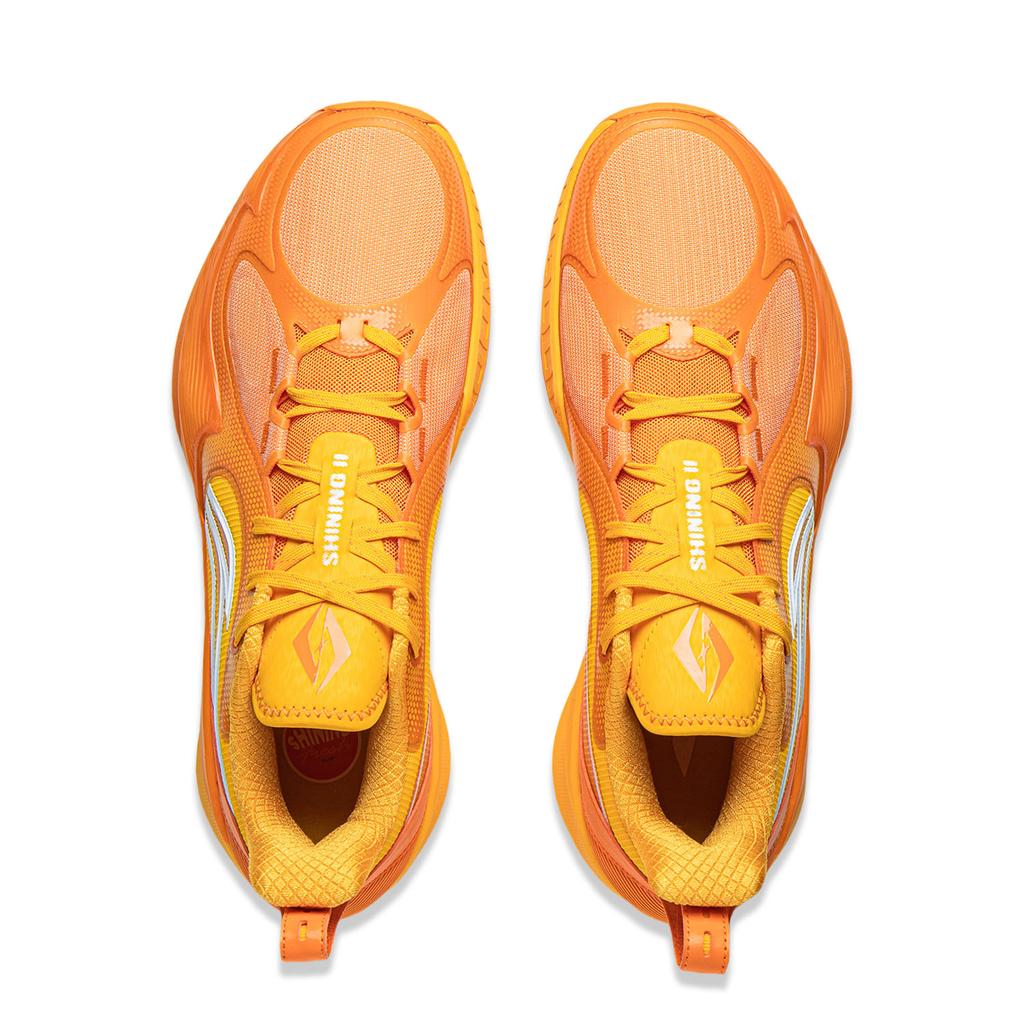 New LiNing Speed Ling 2 Cushioning, Wear Resistant Low Top Basketball Shoes Men's Sun Orange Medium Yellow ABPV003-3