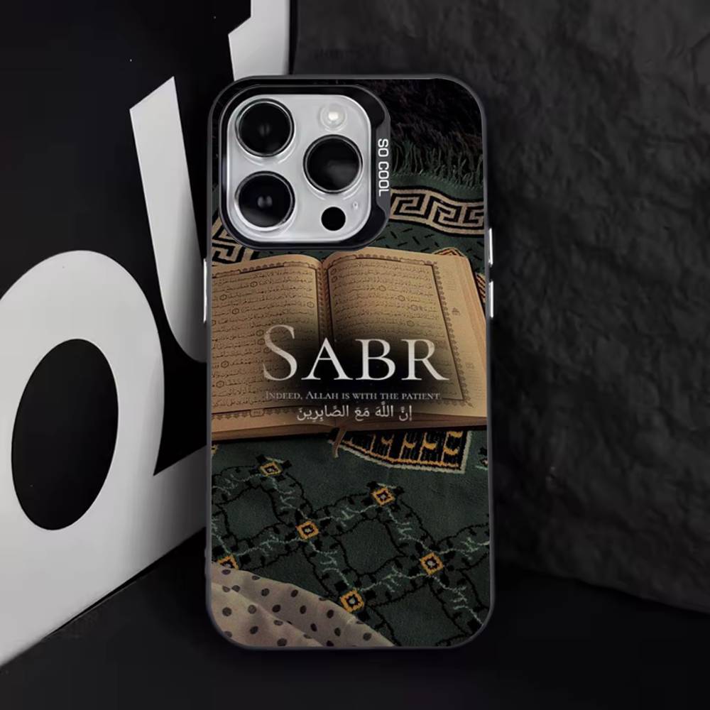 

Чехол для телефона Quran Sabr I-Islam Patience Для iPhone 11,12,13,14,15,16,17,Pro,Max,Plus,E,Air,Mini IMD Матовый черный iPhone15promax