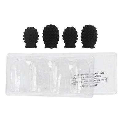 4 Stück Drum Stick Mute Set Silikonspitzen Dämpfer Schlaginstrument Drumstick Kappen Abdeckung