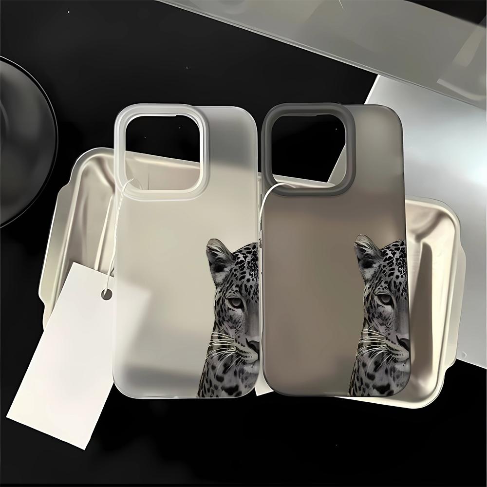 Half Black Tiger Soft Phone Case For IPhone 17 16 15 14 13 12 11 Pro Max 7 8 XR XS Transparent Silicone Soft Cover Case