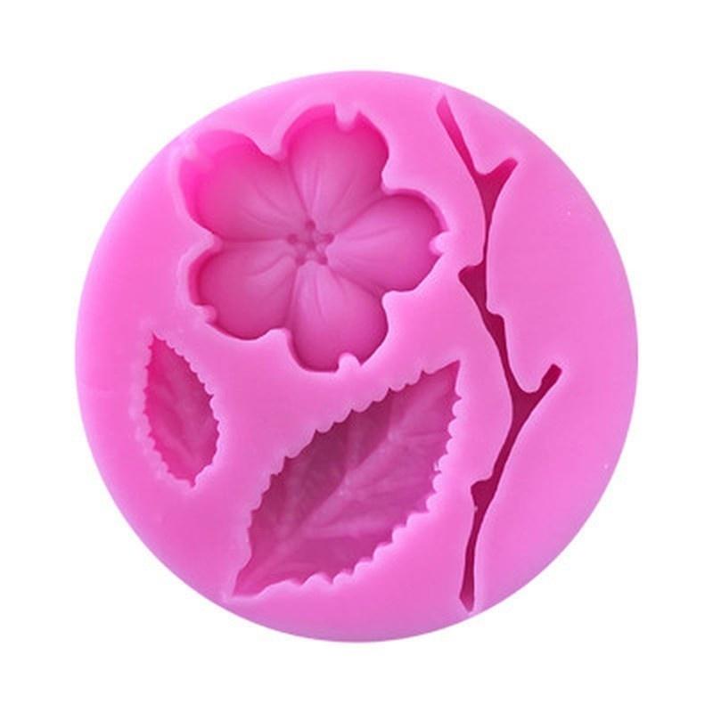 1PC Candy Mould  Peach Blossom Shape Fondant Molds Cake Decorating Tools Chocolate Mold Soap Cake St