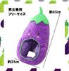 [pkpohs] Strawberry Vegetable Costume Plush Toy Funny Cosplay Hat Fancy Dress (Eggplant)