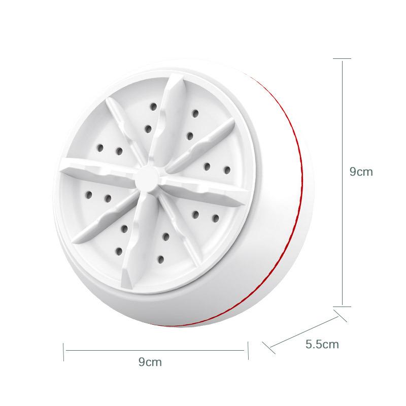 

Мини-стиральная машина USB с вращающейся турбиной, портативная стиральная машина для носков, нижнего белья, мытье посуды для путешествий, дома, деловой поездки белый
