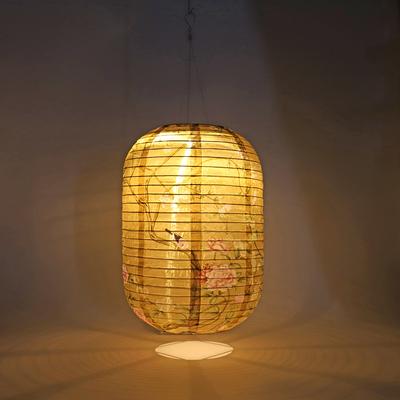 Solar Powered Chinese LED Light IP65 Waterproof Japanese Style Lanterns Lantern Atmosphere Light Outdoor Garden Party Decoration