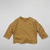 Kids Long Sleeve T Shirt Casual Loose Fit Striped Print Crew Neck Top for Boys and Girls Comfortable Everyday Wear
