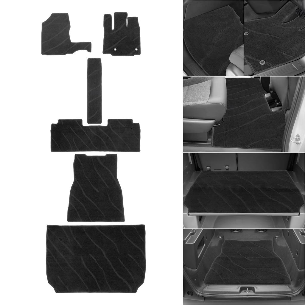 AUTO SPEC Wave Pattern Design Honda Freed GT Series Floor Mats Luggage Covers for Hybrid Vehicles 2024 and Interior Parts Specific To Your Easy