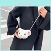 Adorable Plush Teddy Bear Crossbody Shoulder Bag For Girls With Cute Cartoon Design