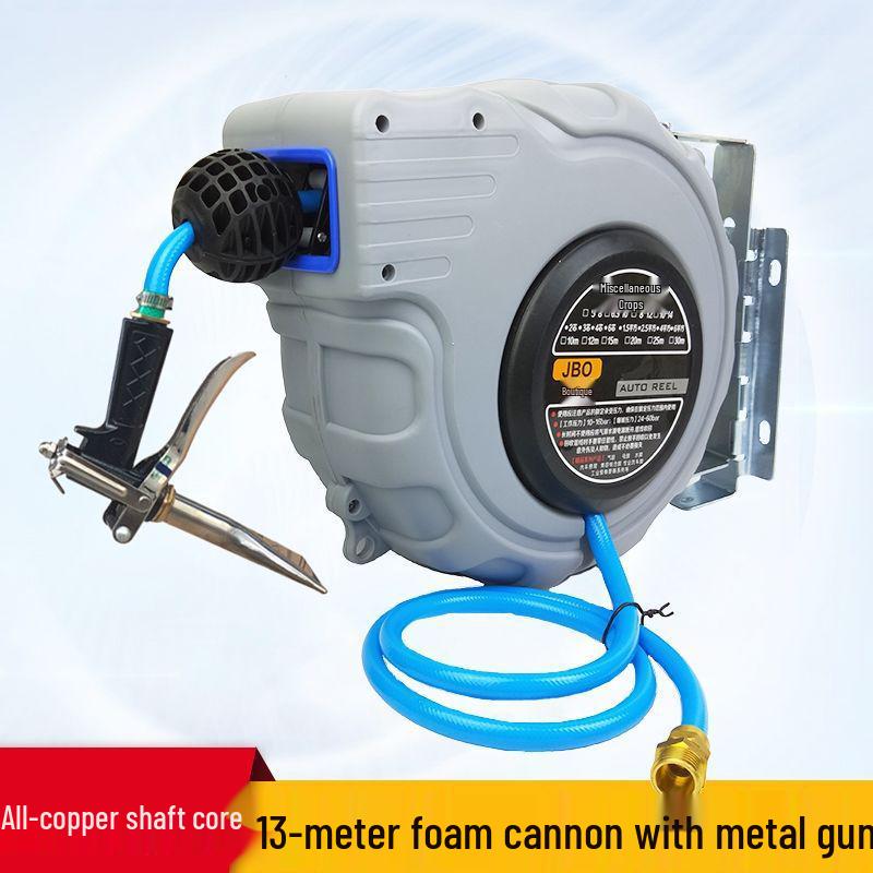 Automatic Retractable Water Hose Reel with 20m Hose for Car Wash and Gardening