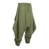 Чоловічі штани-шаровари Повсякденні з куліскою Широкі Бавовняні Вільного крою з низькою посадкою для хіпі Вуличний стиль Пляжні