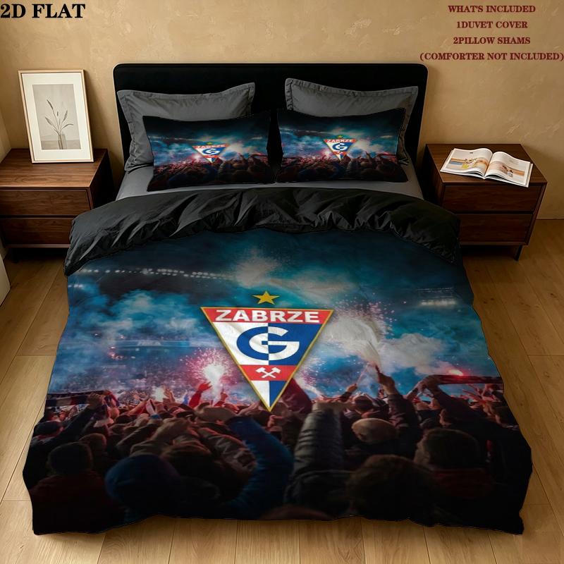 Grnik Zabrze Pattern Bedding uilt Set uilt Cover Pillowcase Home Decoration Birthday Gift (1 * duvet cover + 2 * pillowcase without core)