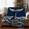 Vintage Stripe Xmas Bear Cartoon Anime Print Flannel Blanket Soft Warm Throw for Kids Bedroom Sofa Christmas Office Car