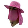 UV Protection Bucket Hat with Neck Flap for Unisex Outdoor Activities