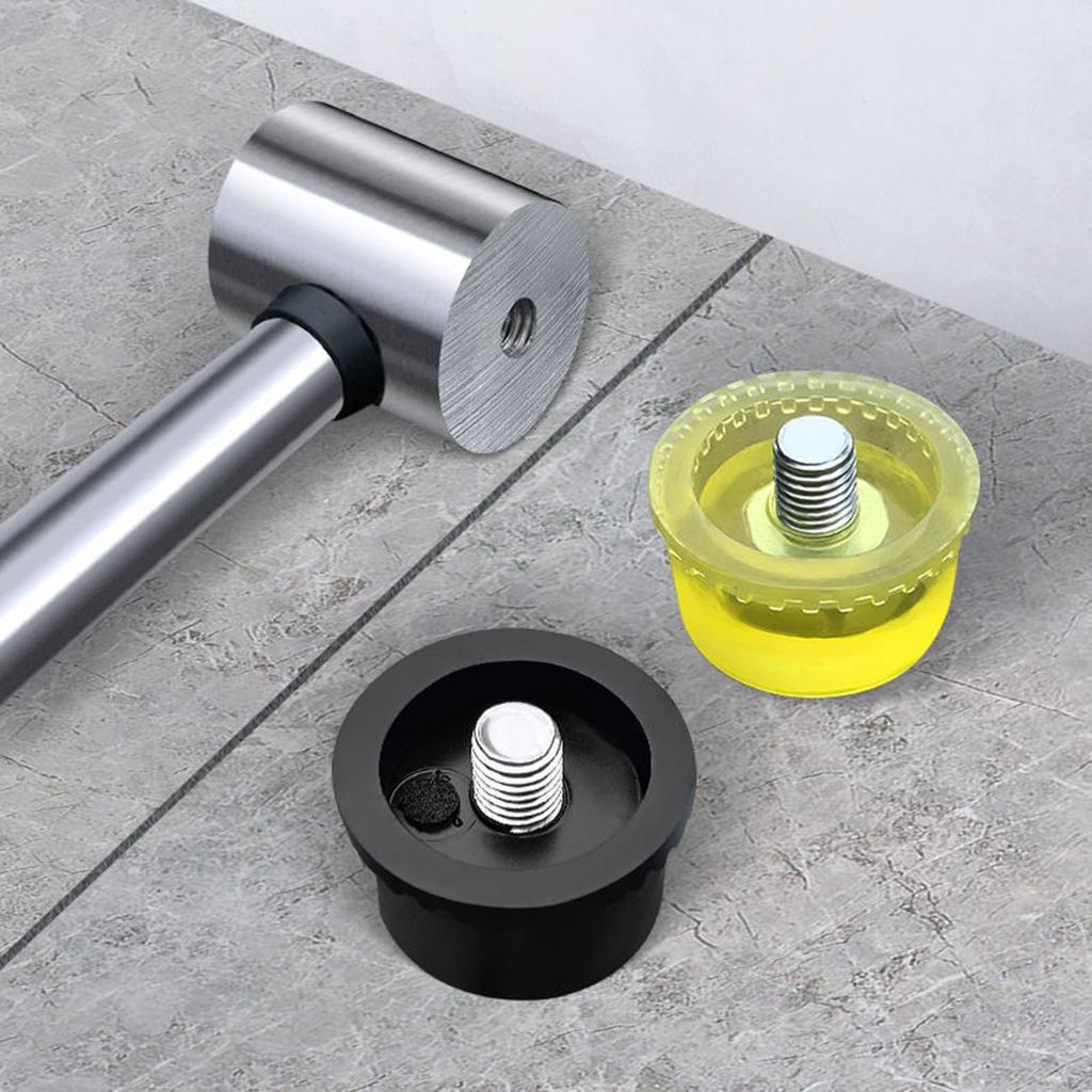 Double Face Soft Tap Rubber Hammer 20/30/35mm Multifunctional Glazing Window Beads Hammers Nylon Head Rubber Mallet