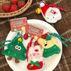 Sevimli Çizgi Film Peluş Noel Bebek Kolye Anahtarlık Kawaii Doldurulmuş Bebek Sırt Çantası Kolye Dekorasyon Aksesuarları Noel Hediyesi