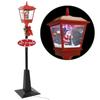VidaXL Christmas Floor Lamp with Santa Claus Christmas Light Christmas Lamppost Christmas Ornament Christmas Decoration Garden 284339