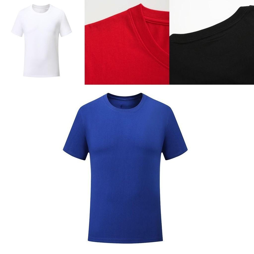 Solid Color Men Women Plain T Shirts With Airy Cotton Fabric And Short Sleeves