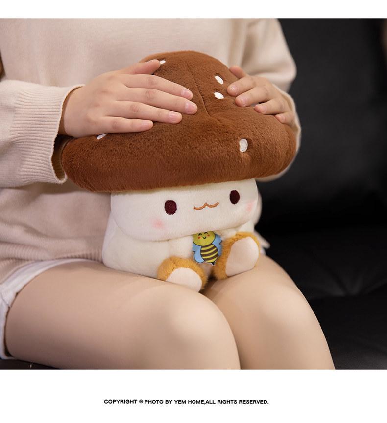 Internet Celebrity Mushroom Plush Toy - Cute Shiitake Doll Gift