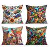 1Pc Birds Flowers Mexican Style Pillow Cover For Home Living Room Bedroom Sofa Office Decorative Pillowcase Soft Throw Pillows