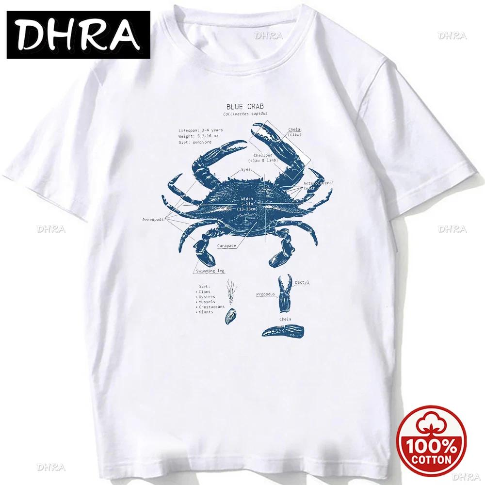 Whale Shark Anatomy Biology Tshirt Unisex Hip Hop Casual Soft Cotton Loose Oneck Tshirts Beach Diving White Tshirt Vintage Tees