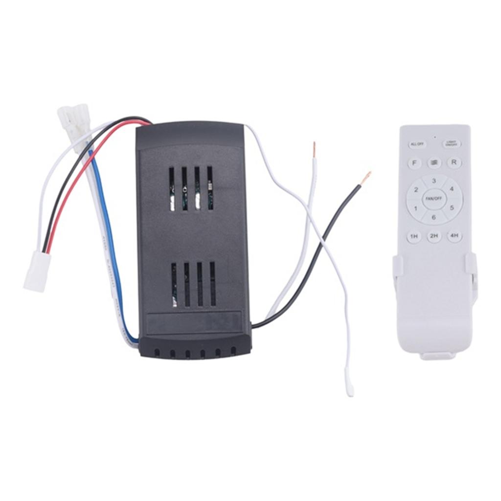 Universal Ceiling Fan Remote Control Kit 40W 6-Speed Timing Function Replacement Remote for DC Ceiling Fans & Lights