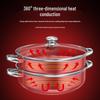 Zhuchuang Jingpin 32cm Luxury 3-Layer Stainless Steel Steamer and Soup Pot