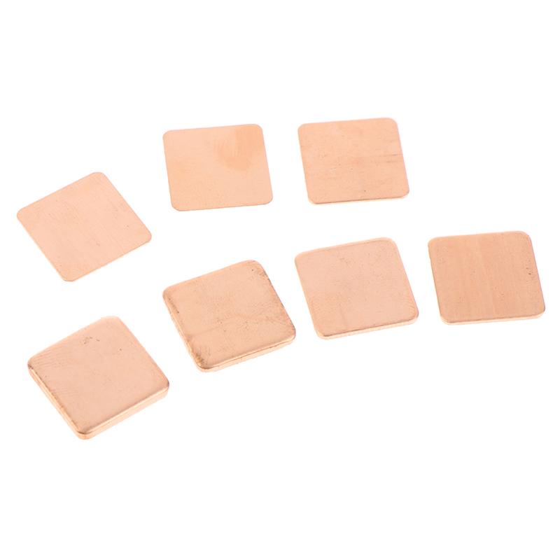 10Pcs Thermal Pads 15X15Mm Copper Gpu Thermal Pads Copper Shim Heatsink For Laptop Cooling Cpu Heatsink Sheet