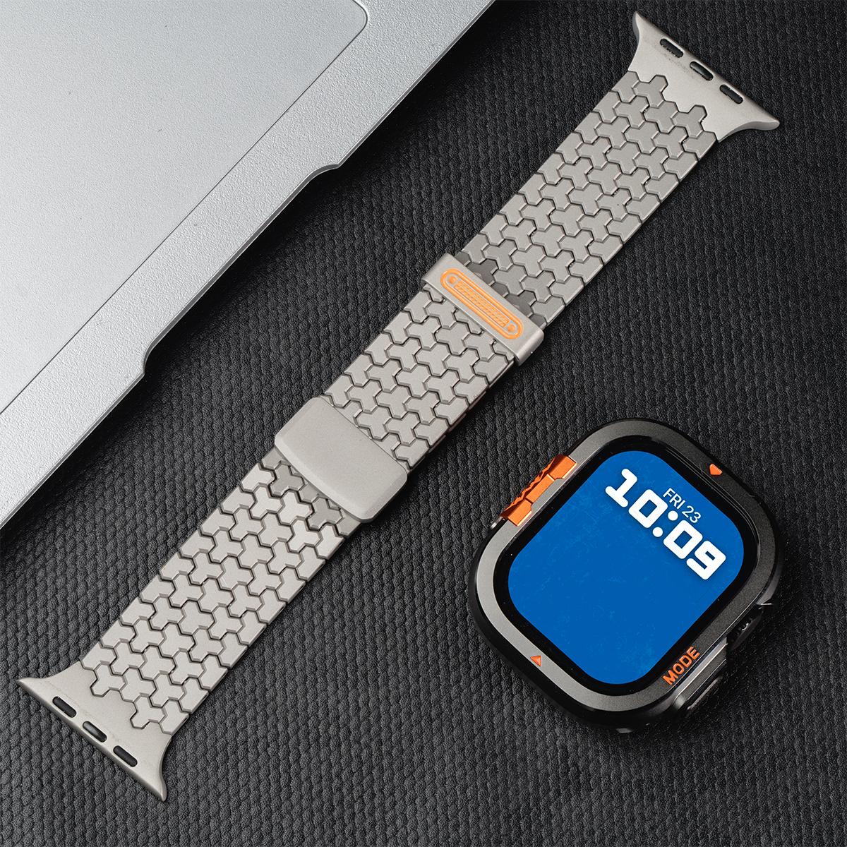 

Magnetic Stainless Steel Strap+Matel Case for Apple Watch Band Ultra 3 2 1 49mm Bracelet For Iwatch Series 11 10 46mm Correas For Ultra 3 49mm