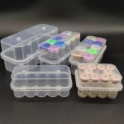 3/5/7/10 ML Insulin Vial Storage Case 10-Slot Plastic Peptide Protector Box Transparent Dust-proof Mini Vial Holder Home Outdoor