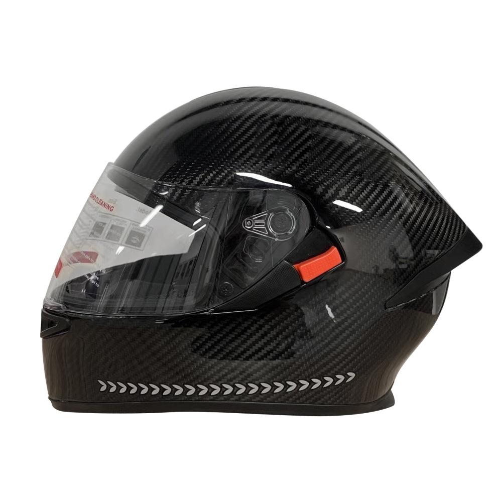

Carbon Fiber Cycling Helmet Mountain Racing Breathable Off-Road Helmet L чёрный