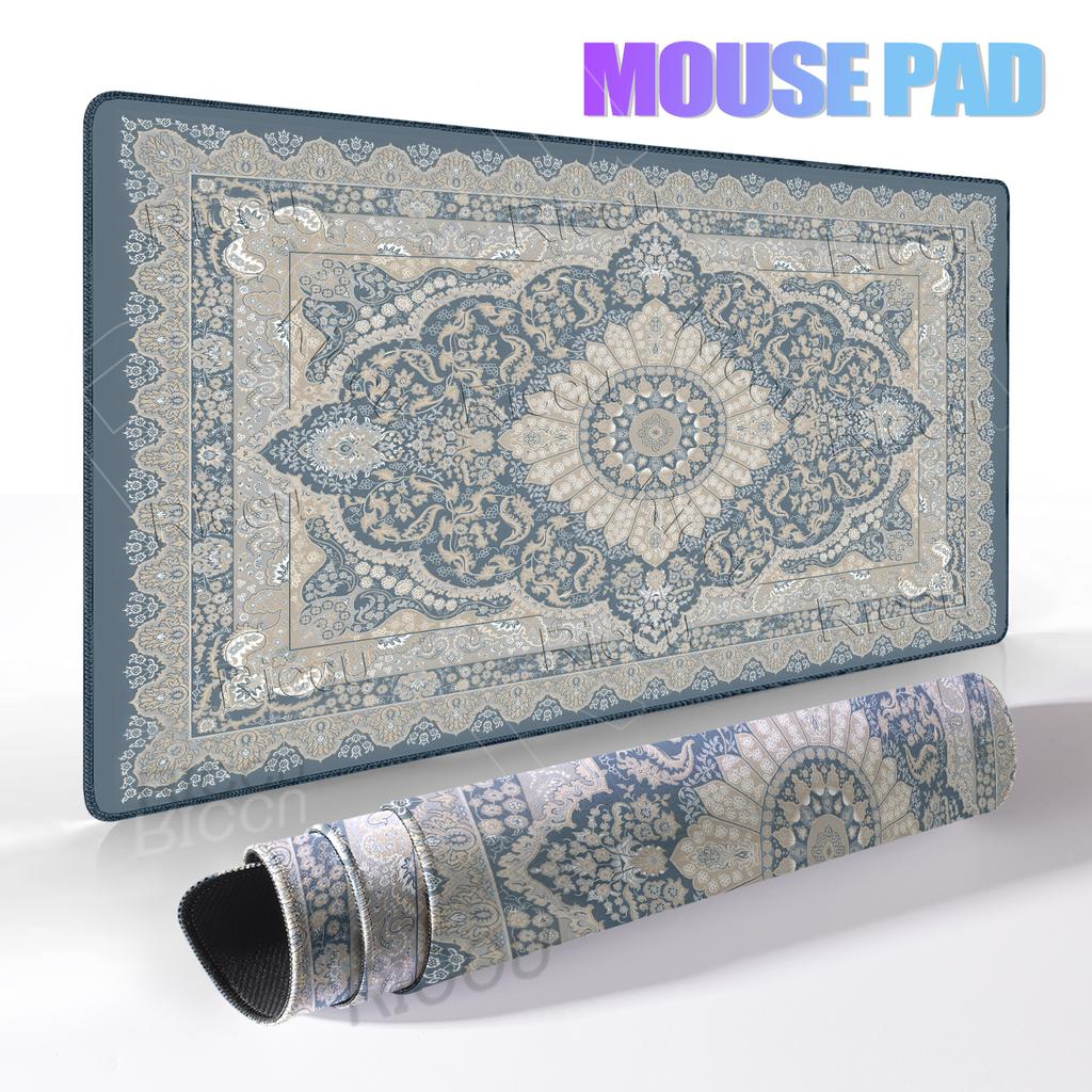 Retro Persian Carpet Pattern Mousepad Computer Gamer Rubber Keyboard Gaming Speed Mousemat Office Desk Accessries Free Shipping