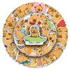 50 Capybara Mochi Waterproof Stickers for Water Bottles, Stationery, Laptops, and Suitcases