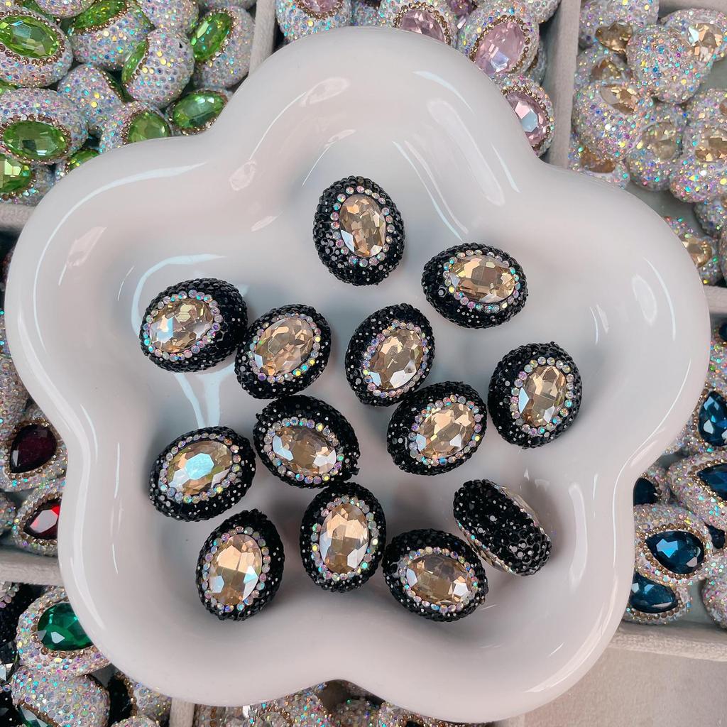 Handmade Rhinestone Crystal Beads for DIY Jewelry: Diamond Ball, Spacer, Pendant Materials