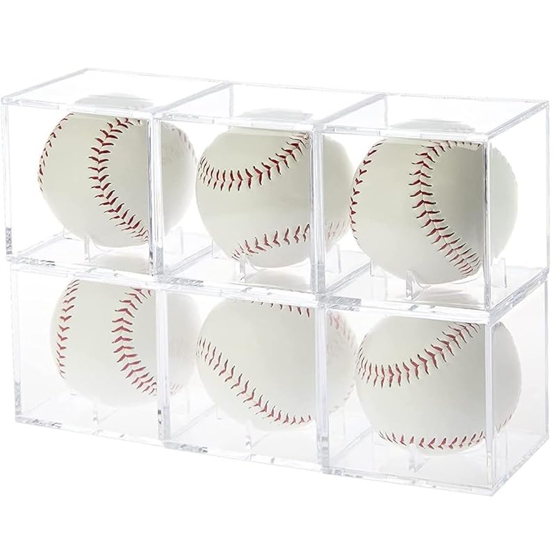 

[Japanese manufacturer] Signed ball case baseball ball case set of 6 Made of acrylic display case exhibition collection case Commemorative goods