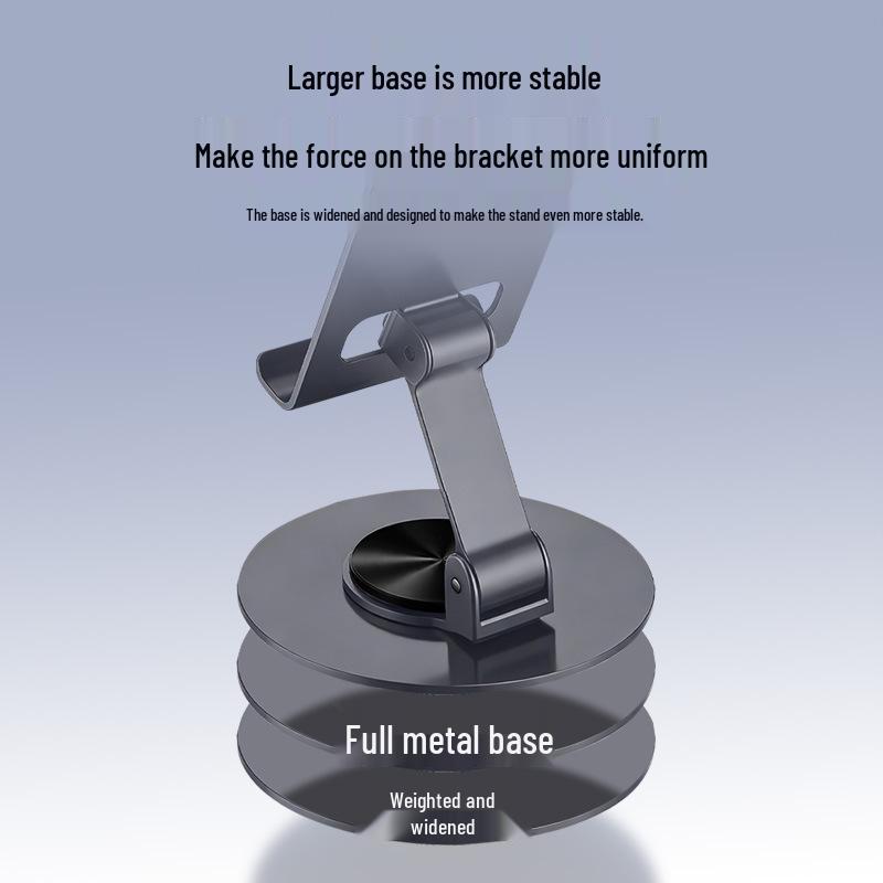 360° Rotating All-Metal Phone & Tablet Stand for Streaming & Online Classes