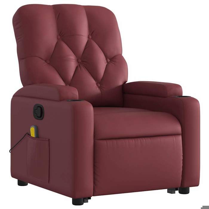 VidaXL Reclining Massage Armchair, Relaxation Chair with Adjustable Backrest and Footrest, Living Room Seat 3204783