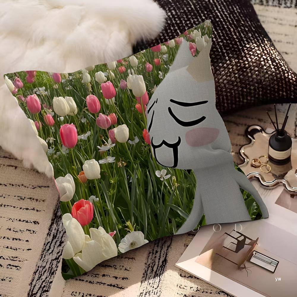 Popular Mascot T-Ttoro I-Inoue Pillow Gift Home Office Decoration Bedroom Sofa Car Cushion Cover Case 45x45