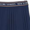 New MLB Varsity New York Yankees Casual Short Skirts Women's Light Navy Blue 3FSKV0144-50NYL